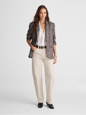 Madewell The Balloon Pant in Form Grey Khaki Size 32 NWT
